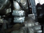 Here you can see the extended water pipe (head to water pump)