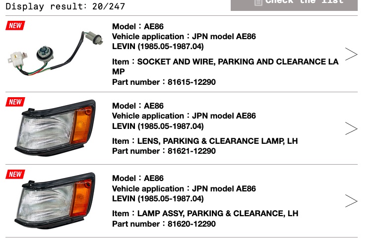 [Image: AEU86 AE86 - GR Heritage Parts - Requests]