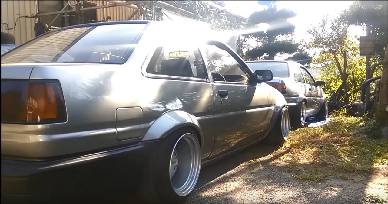 AE86 10.5J wide pizza cutter rims